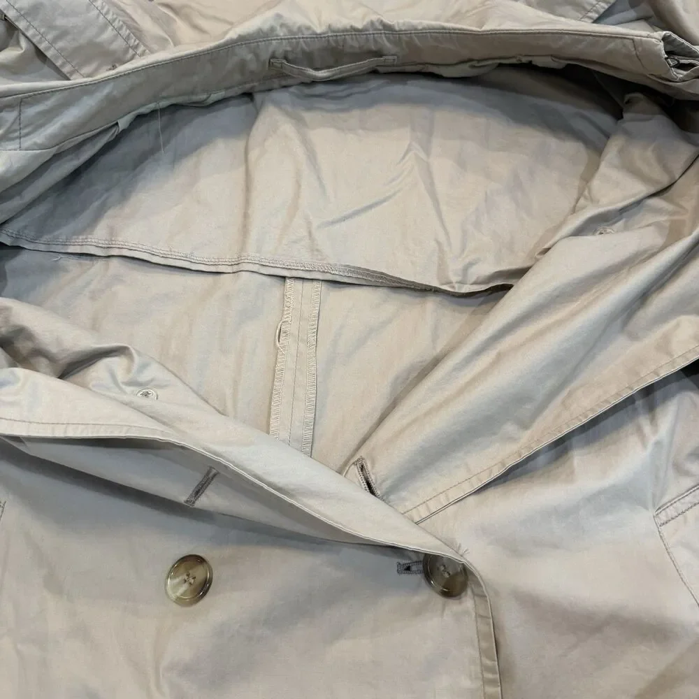 Brooks Brothers Vintage Made USA Long Belted Trench Coat Unisex Read